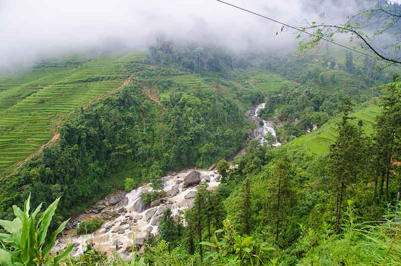 241 - Vietnam - montes Hoang Lien o Alpes Tonquineses - paisaje